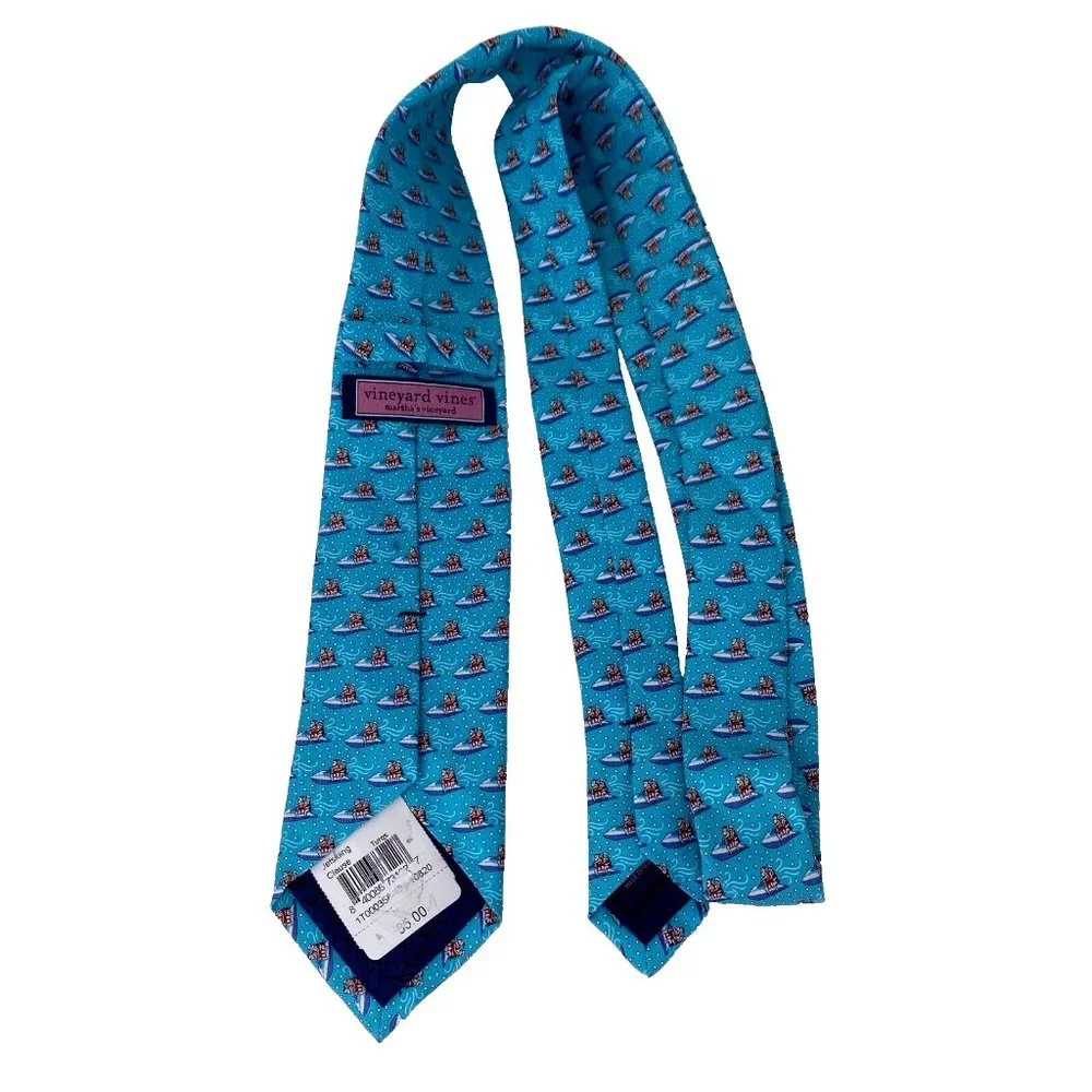 Vineyard Vines Jetskiing Santa Claus Tie Silk‎ Xmas Holiday Mens $85